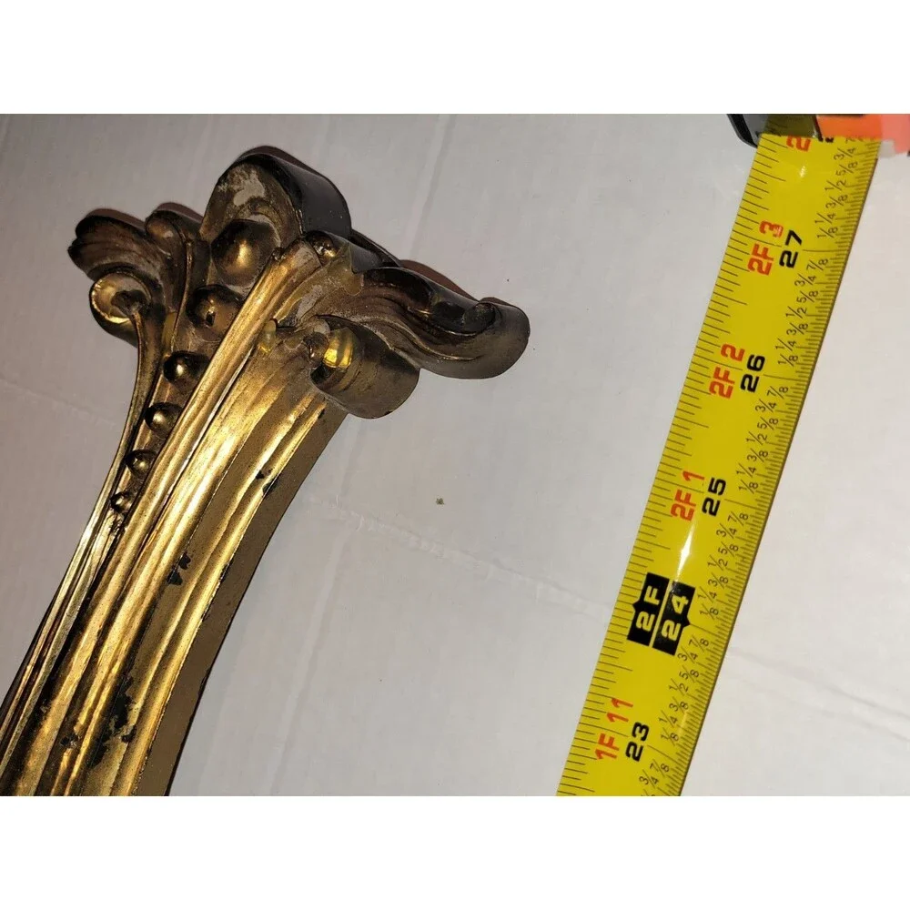 Syroco Rococo Ornate Gold Plastic Wall Frame 25x9, Oval 1-Photo